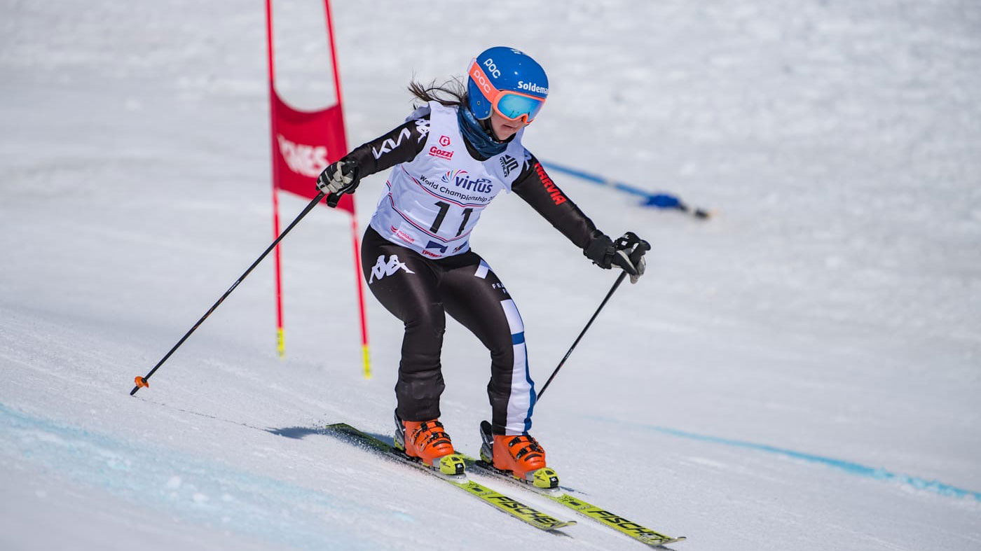 Bea Westerstråhle Virtus-alppihiihdon kisoissa.